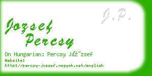 jozsef percsy business card